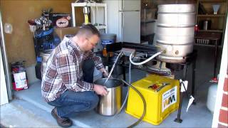 How to use a plate chiller for Home Brew [upl. by Phillips]