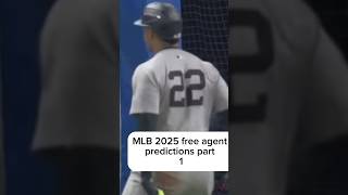 MLB 2025 Free Agent Predictions Part 1 viralvideo shorts fyp baseball [upl. by Ilak]