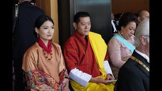 King and Queen of Bhutan Attended crowning ceremony of Japanese Emperor [upl. by Kelton]