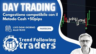 Day Trading  Congestione compatibile con il Metodo Cash 50pips  Forex [upl. by Leavitt836]