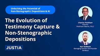 Evolution of Testimony Capture  Unlocking the Potential of NonStenographic Depositions amp AI 14 [upl. by Oly446]