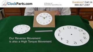 Build a Barber Shop Clock with Reverse Clock Dials [upl. by Sioux]