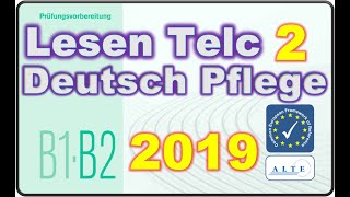 Modelltest 2 B1B2 Pflege Lesen Deutsch [upl. by Eetse]