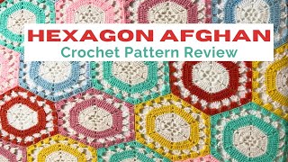 Crochet Hexagon Afghan Pattern Review How to Crochet a Blanket How to Crochet Granny Square Crochet [upl. by Sidran]