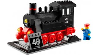 ИНСТРУКЦИЯ Lego Паровоз Trains 40th Anniversary Set [upl. by Roselba]