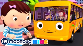 🚍 The Wheels On The Bus KARAOKE 🚍  Little Baby Bum  Sing Along With Me  Moonbug Kids Songs [upl. by Allina]