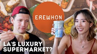 Eating LAs Most Expensive SuperMarket Food EREWHON · YB vs FOOD [upl. by Nnawtna]