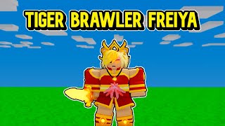 Tiger Brawler Freiya Skin Showcase  Roblox Bedwars [upl. by Garry]