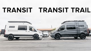 2024 Ford Transit Trail vs Transit AWD  Which is best for a Camper Conversion [upl. by Jereme]