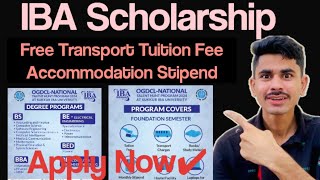 STS IBA Scholarship 2024National Talent Hunt Scholarship [upl. by Alie]