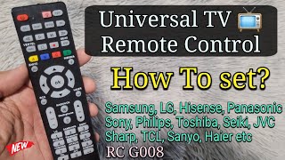 How To Set Universal Smart TV Remote Control for ANY Brand  Samsung LG Toshiba TCL Sony [upl. by Calvina]