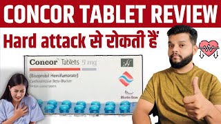 Concor Tab Uses Dose Mode Of Action Side Effects In Hindi  Bisoprolol Fumarate Tablet [upl. by Thurmann]