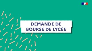 Demande de bourse de lycée [upl. by Suvart872]