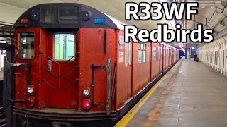 ⁴ᴷ R33WF Redbird Transfer Train Action [upl. by Gotthelf]