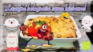 COMMENT FAIRE UNE SAUCE béchamel RECETTE 9 LASAGNE BOLOGNAISE  FACILE ET RAPIDE [upl. by Stormi970]