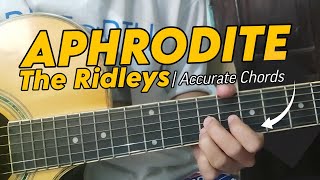 quotAPHRODITEquot  The Ridleys  Strumming amp ACCURATE Chords Lesson [upl. by Keir]