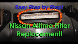 Is Your Nissan Altima Hiding a Dirty Secret 2005 Nissan Altima Cabin Air Filter Replacement [upl. by Riana]