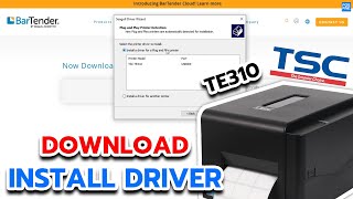 TSC TE310 เครื่องพิมพ์บาร์โค้ด 300DPI  Download and Install Driver [upl. by Teyugn]