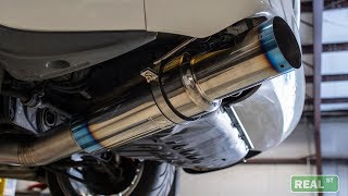 Tomei Full Titanium 4quot Cat Back Exhaust Ti Supra MKIV 2JZGTE TB6090TY03A Real Street Performance [upl. by Argent]