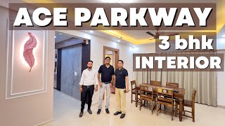 Ace Parkway 3 BHK Interior design  sector 150 Noida simple amp Elegant best Designer Delhi NCR [upl. by Atiloj]