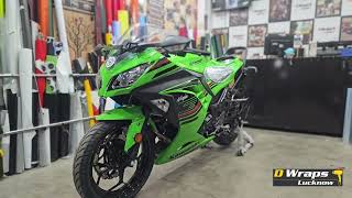 firs bike Kawasaki ninja 300 new bike ppf Lamination ✅ dwrapslucknow kawasaki ninja300 [upl. by Nahgen354]