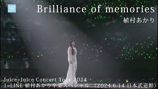 「Brilliance of memories」／植村あかり （2024614 日本武道館） 1LINE 植村あかり卒業スペシャル [upl. by Catlin]