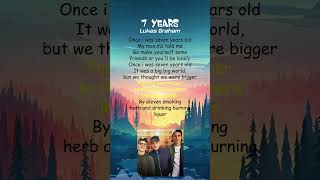 Lukas Graham  7 Years Lyrics shorts [upl. by Chang]