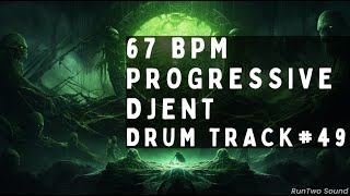 Progressive Metal Drum Track  67 BPM [upl. by Anrym906]