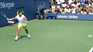 Stan Wawrinka HUGE Forehand amp Backhand Slow Motion [upl. by Valerye]