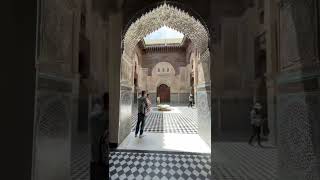 AlAttarine Madrasa Fes Morocco built 13231325 architecture heritage maariawaseem [upl. by Tod6]