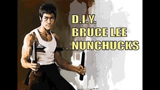 HOW TO MAKE NUNCHUCKS BRUCE LEE NUNCHAKU [upl. by Agn]