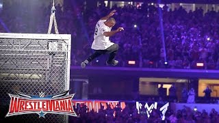 Shane McMahon vs The Undertaker  Hell in a Cell Match WrestleMania 32 on WWE Network [upl. by Rayna]