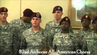 82nd Airborne AllAmerican Chorus Entrance and Exit chants  Pinehurst Concours dElegance [upl. by Enitsahc708]