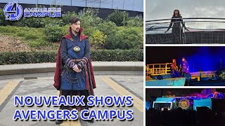 NOUVEAUX SPECTACLES AVENGERS CAMPUS A DISNEYLAND PARIS [upl. by Anayd]