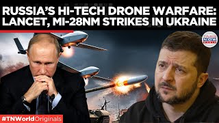 Russia Uses Lancet Drones Mi28NM Helicopters FPV Drones in Ukraine Strikes  Times Now World [upl. by Dorreg161]