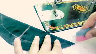 hijab cutting and stitching hijab kating silai hijab kating karne ka Sahi tarika [upl. by Razatlab]