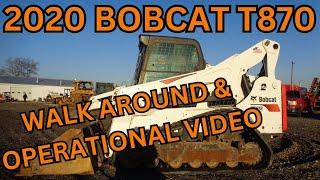 2020 Bobcat T870 Skid Steer Walk Around amp Operational Video 54900 [upl. by Iderf874]