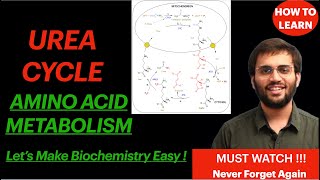 Urea Cycle Amino Acid Metabolism Biochemistry Video Mnemonic and Concepts  Revise Biochemistry [upl. by Bicknell]