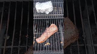 New York Strip Steak amp Potato on the Grill Part 2 cookingathome food cooking bbqlifestyle [upl. by Whatley]