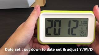 JCC smart light digital alarm clock unboxing and review 830 [upl. by Neelyahs552]