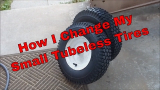 How I Change My Small Tubeless Tires [upl. by Suinotna]