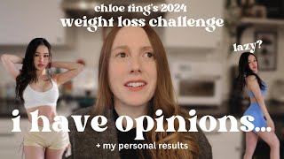 CHLOE TINGS 2024 Weight Loss Challenge my review results and HOT TAKES I have critiques lol [upl. by Heidy]