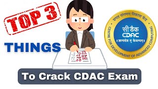 Top 3 Things To Crack CDAC exam  cdac exam preparation  ccat exam preparation cdac exam ccat [upl. by Cindee]