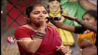 Putta Meeda Paala Pitta Song  Telangana Folk Songs  Dhoom Thadaka  V6 News [upl. by Yenettirb]