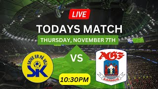 Skive IK vs Aarhus AGF dagens live fodboldkamp med livescore opdateringer 2024 [upl. by Amias]