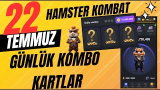 Hamster Kombat Günlük Kombo Kartları 22 TEMMUZ  5 Milyon hamsterkombat hamstercombat hamsters [upl. by Leanne]