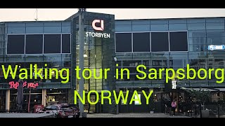 Walking tour in SARPSBORG NORWAY [upl. by Nahtnanhoj]