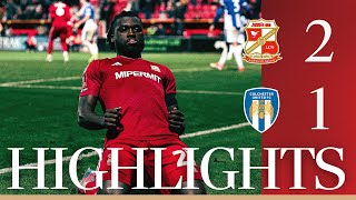 Match Highlights Swindon Town vs Colchester United [upl. by Uhej685]