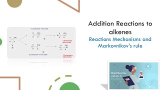 Addition Reaction to alkenes and Markonikovs Rule [upl. by Kristine990]