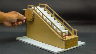 Science Projects  Escalator Working Model [upl. by Solon]